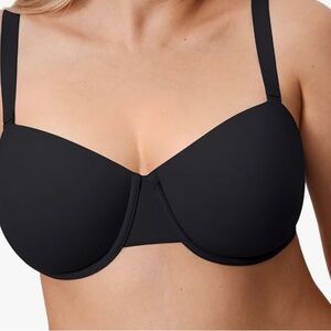 DELIMIRA Women's Balconette Bra, Full Coverage, Black Sz#42B New